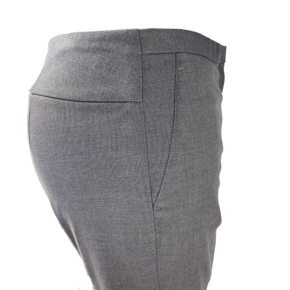 T TAHARI Office / Academia Slightly Flared Gray mid-rise Soft Trousers Size 4β - Picture 3 of 6